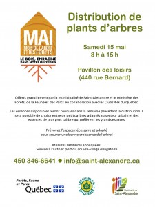 Distribution gratuite de plants d'arbres @ Pavillon des loisirs | Québec | Canada
