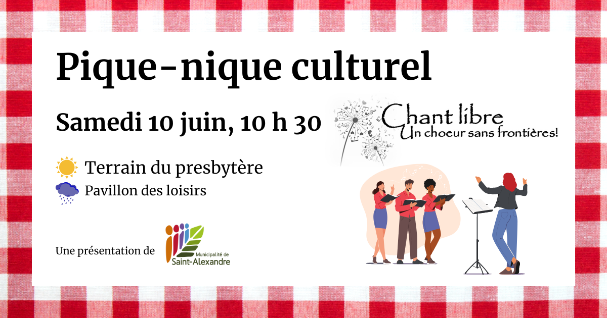 Pique-nique culturel 2023 - Chant libre @ Pavillon des loisirs