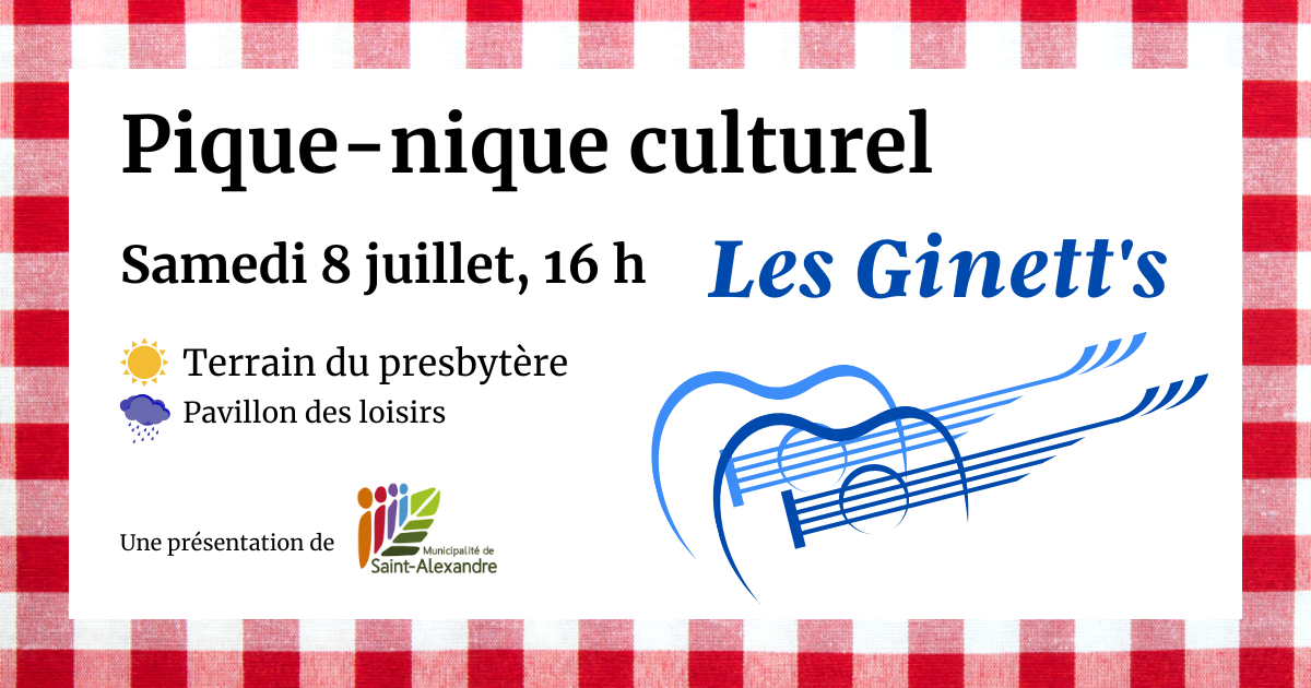 Pique-nique culturel 2023 - Les Ginett's @ Terrain du presbytère