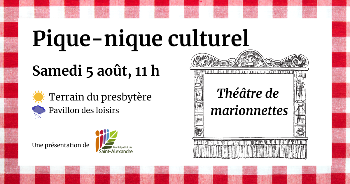Pique-nique culturel 2023 - Théâtre de marionnettes @ Terrain du presbytère
